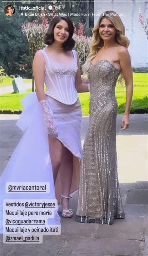 Hija de Itatí Cantoral es la quinceañera más moderna en vestido de