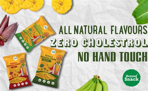 Amazon Beyond Snáck Kerala Banana Chips 3 Pack Combo 600g Pack