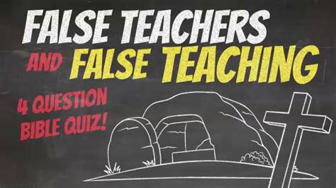 False Teachers And False Teaching Bible Quiz 4 Questions And Answers Ftcc Christian Tv Online