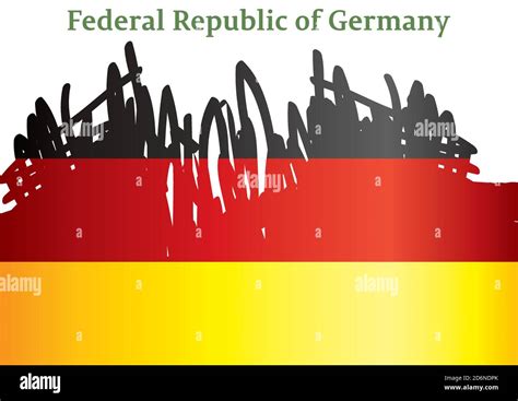 Bandera de Alemania República Federal de Alemania Ilustración