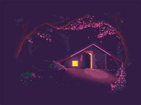 Forest hut - illustration by Maria Makhanova on Dribbble