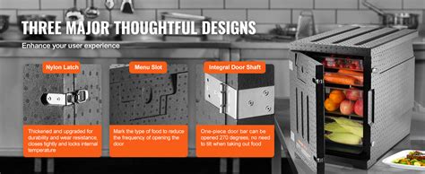VEVOR Insulated Food Pan Carrier 82 Qt Hot Box For Catering LLDPE Food Box Carrier With Double