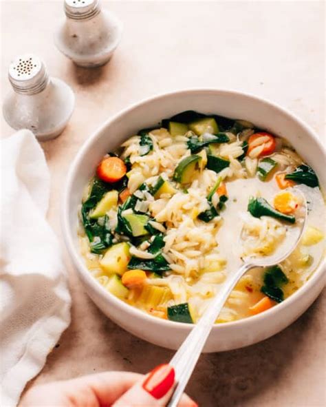 Vegetable Orzo Soup | Quick & Easy Recipe + Video - Foodess