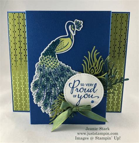 Stampinup Royal Peacock Stamp Set And Detailed Peacock Dies Uplifting