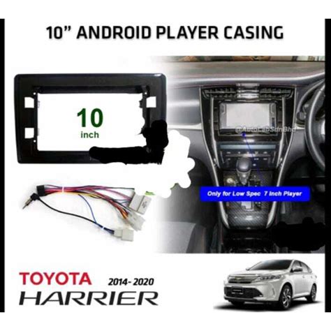 Toyota Harrier Old And New Android Player Casing Foc Reverse Camera