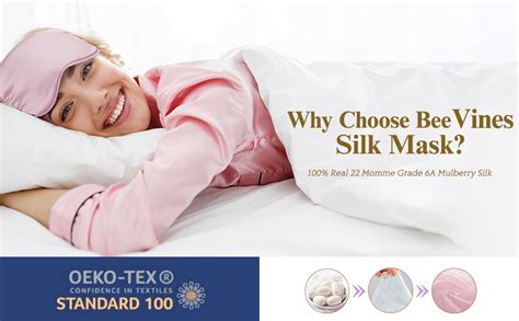 Beevines 22 Momme Silk 3d Sleeping Mask 100 Real Natural Pure Silk 3d