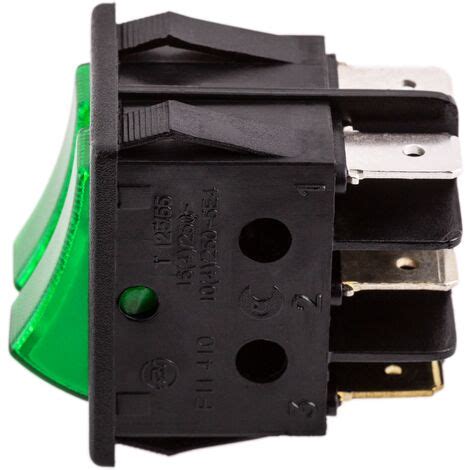 Bematik Rocker Light Switch Green Two Channel Rocker Light Switch