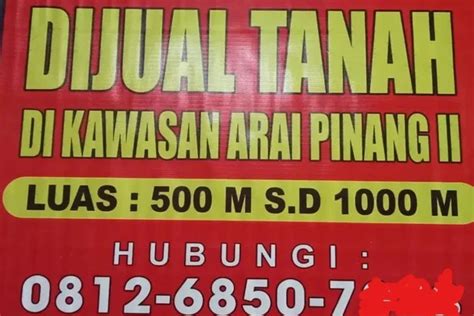 5 Contoh Spanduk Jual Tanah And Tips Membuatnya