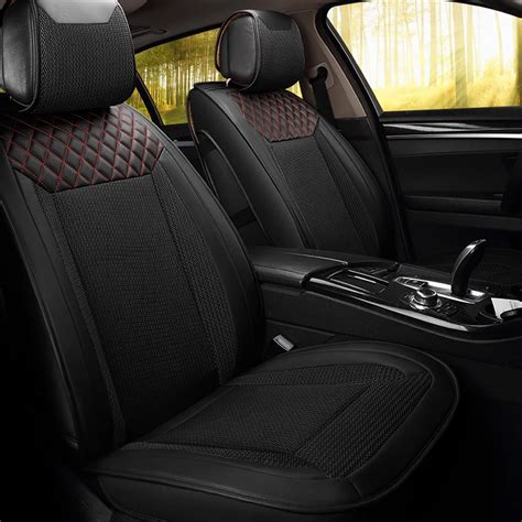 Breathable Honeycomb Fabric Universal Luxury Auto Seat Covers Wearable