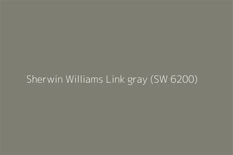 Sherwin Williams Link Gray Sw 6200 Color Hex Code