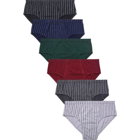Pack Men S ULTRA STRIPE Cotton Knocker Bikini Brief Underwear Assorted Colors EBay