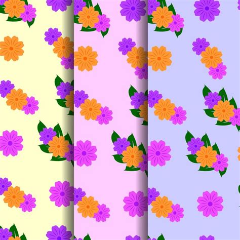 Premium Vector Colorful Ethnic Flower Seamless Design Pattern Background Vector Illustration