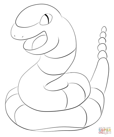 Ekans coloring page | Free Printable Coloring Pages