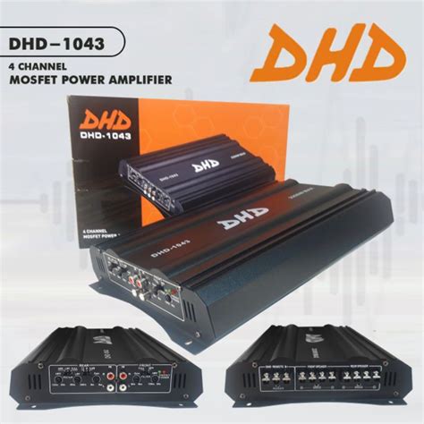 Jual Power Amplifier Channel Dhd Black Silver Shopee