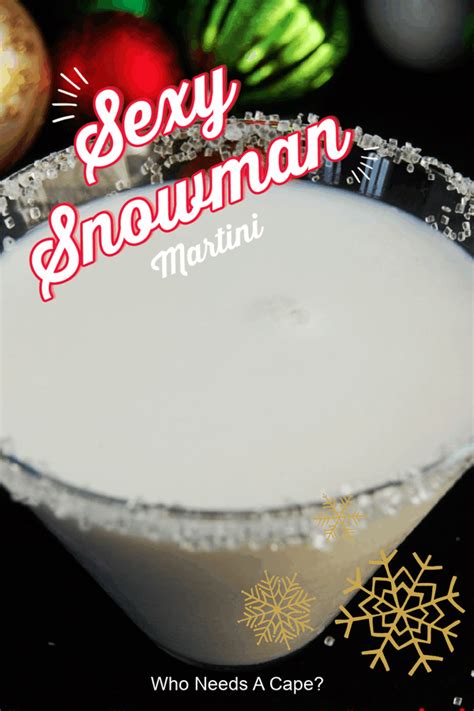 Sexy Snowman Martini Dessert Drinks Sexy Snowman Holiday Drinks