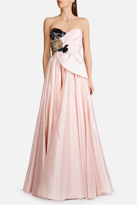 Embellished silk-taffeta gown - Maxi Dresses made to measure