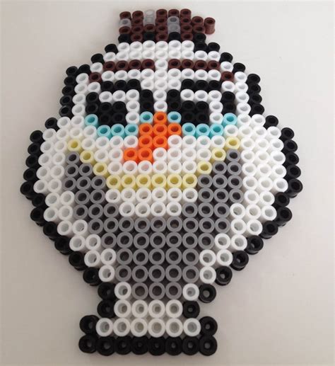 Olaf Frozen Perler Bead By KasamiBeads On Etsy