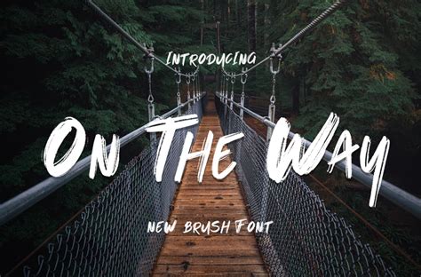 On The Way Font | dafont.com