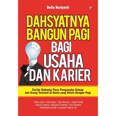 Buku Dahsyatnya Bangun Pagi Bagi Usaha Dan Karier Flash Books