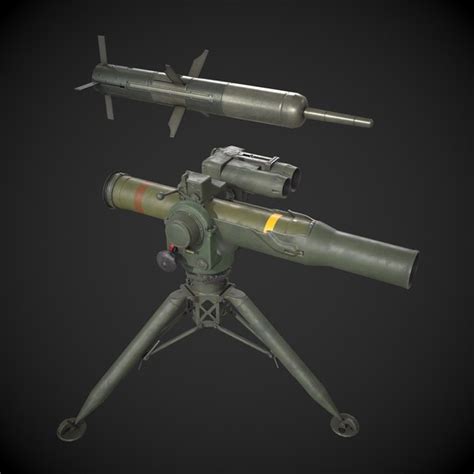 Modelo 3d ATGM De REMOLQUE BGM 71 TurboSquid 2114029