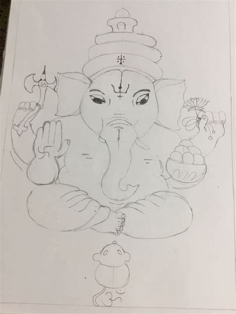 Ganesha outline drawing | Outline drawings, Sketches, Drawings