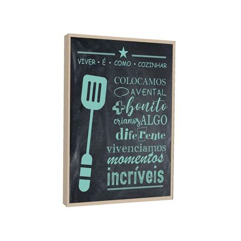 Quadro Area Gourmet Imprimir Pontofrio