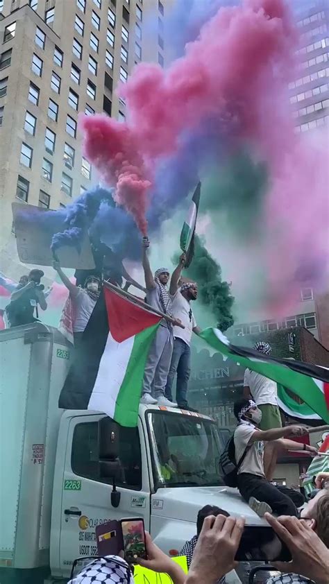 Pro-Palestine Demonstrators Protest Outside New York AIPAC Offices