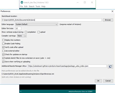 Programming Arduino M4 from External PC - UDOO Neo Docs