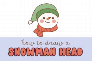 How to Draw a Snowman Head - Draw Cartoon Style!