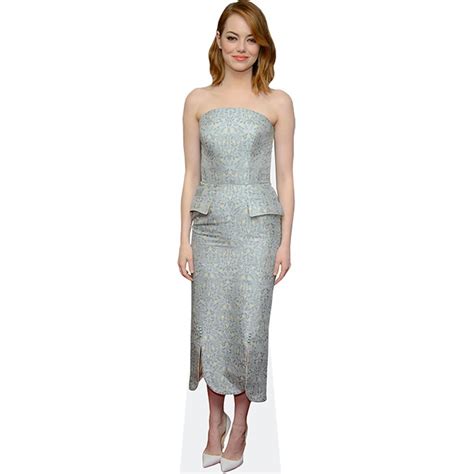 Emma Stone Silver Dress Lifesize Cardboard Cutout Standee