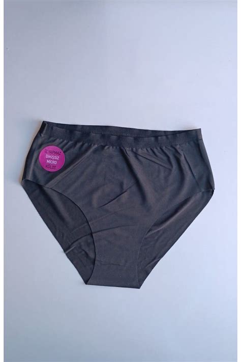 Dondeza Beli Lastikli Kadın Normal Bel Dikişsiz Külot Iz Yapmayan Yumuşak Mikro Kumaş Bikini