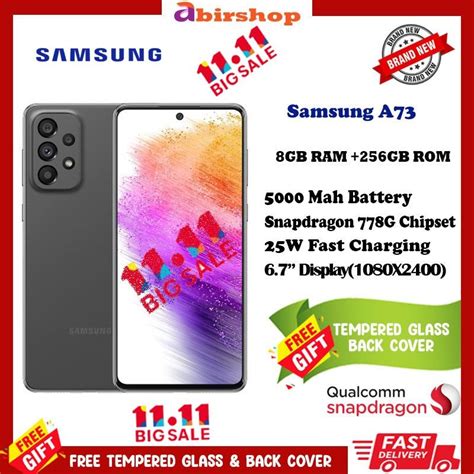 Samsung Galaxy A73 5g 8gb Ram 256gb Rom 1 Year Samsung Warranty