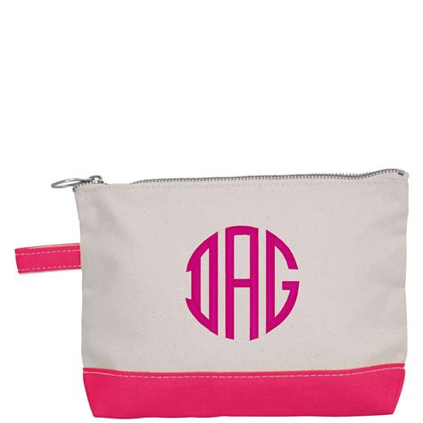 Personalized Makeup Bag Heavyweight Canvas Bag Personalized Etsy