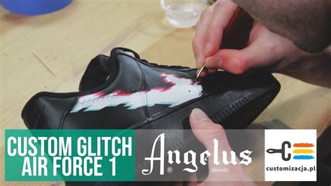 Jak Zrobi Custom Glitch Farbami Angelus Na Czarnych Butach Nike Air