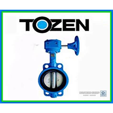 Jual Stop Kran Butterfly Valve 4 Inch Tozen JIS 10K Body Cast Iron