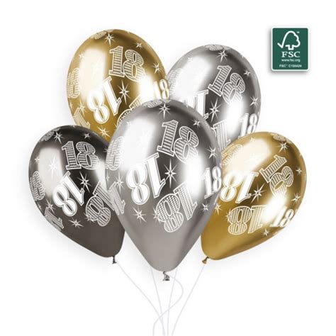 Sachet De Ballons Anniversaire Ans Brillant Pouces