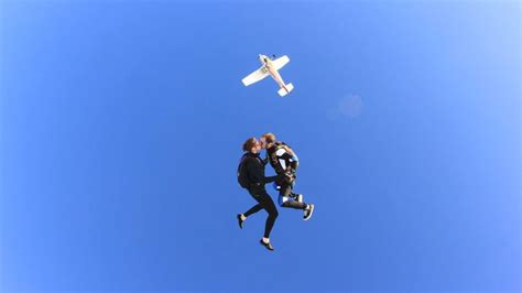 Skydiving Plane In Air