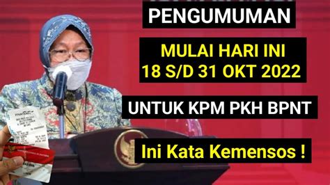 Ada Pengumuman Penting Untuk Kpm Pkh Dan Bpnt Mulai Hari Ini S D