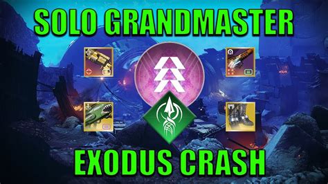 Solo NEW Exodus Crash Grandmaster Nightfall Prismatic Hunter