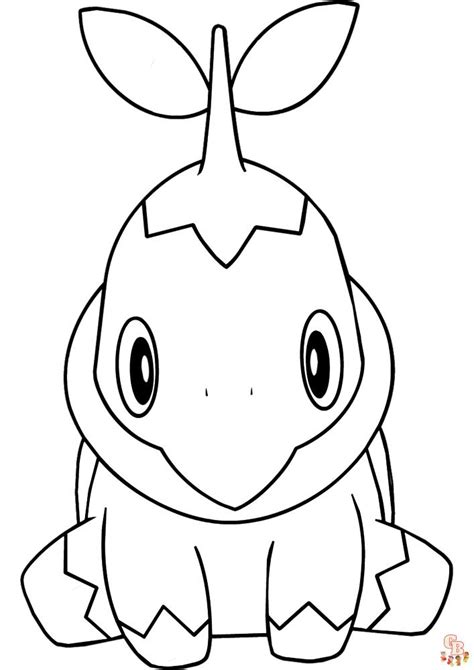 Turtwig Coloring Pages - Free Pokemon Coloring Pages Printables