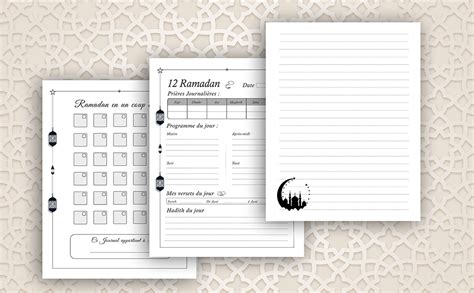 Amazon Fr Mon Journal De Ramadan Carnet De Ramadan Planificateur