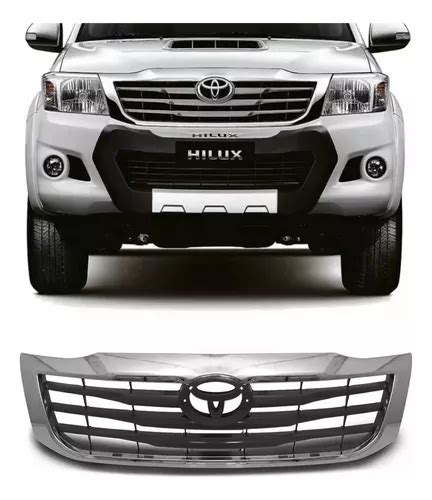 Grade Radiador Hilux Cromada Parcelamento Sem Juros