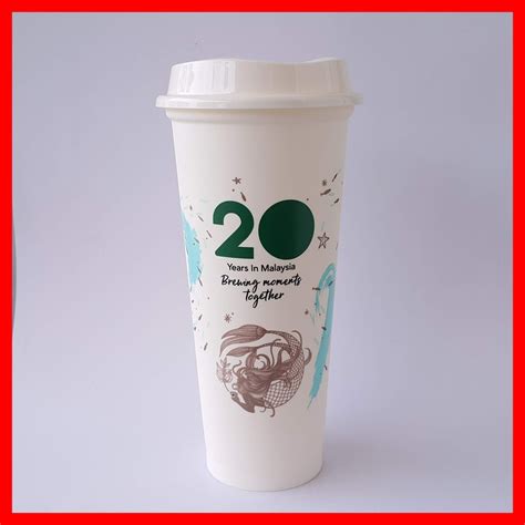 Starbucks Reusable Hot Cup Oz Th Anniversary Shopee Singapore