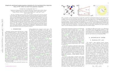 Adaptively Partitioned Analog Quantum Simulation On Near Term Quantum