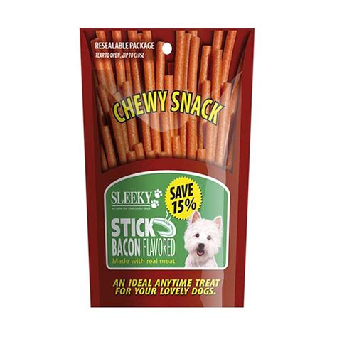 ขนมสุนัข Sleeky Chew Stick Bacon Flavor 175 ก