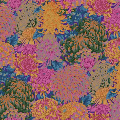 Hokusai S Mums Hot Kaffe Fassett Collective August 2021 I Fenwick Fabrics