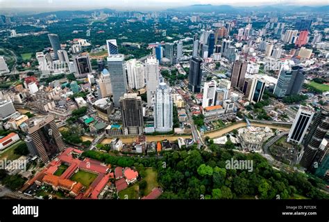 Aerial View Of Kuala Lumpur City In Malaysia As Seen From The Top Of