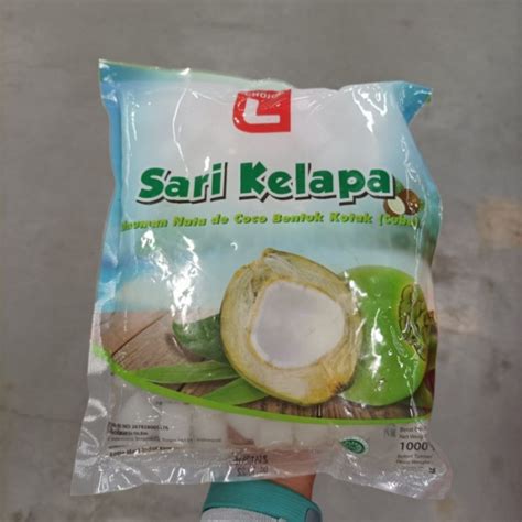 Jual Nata De Coco Selasih Cube Slice Top Bubble Kolang Kaling Sari