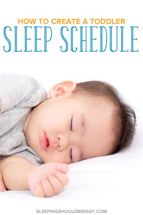 How to Create a Toddler Sleep Schedule - Sleeping Should Be Easy