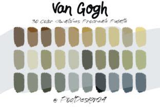 Procreate Color Palette Van Gogh Graphic By Poddesign Creative Fabrica